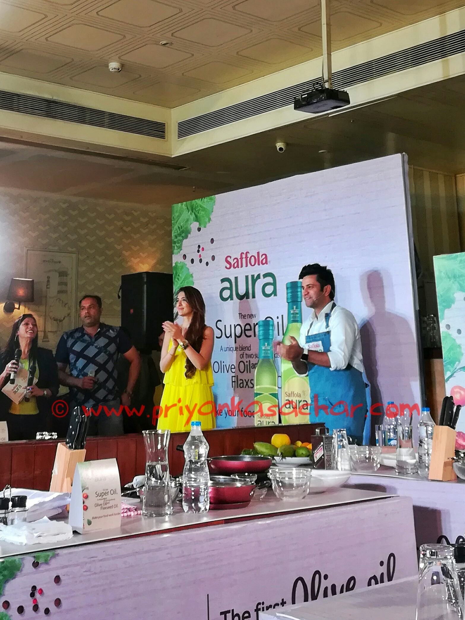 Launch of Aura Oil by Chef Kunal & Nutritionist Pooja
